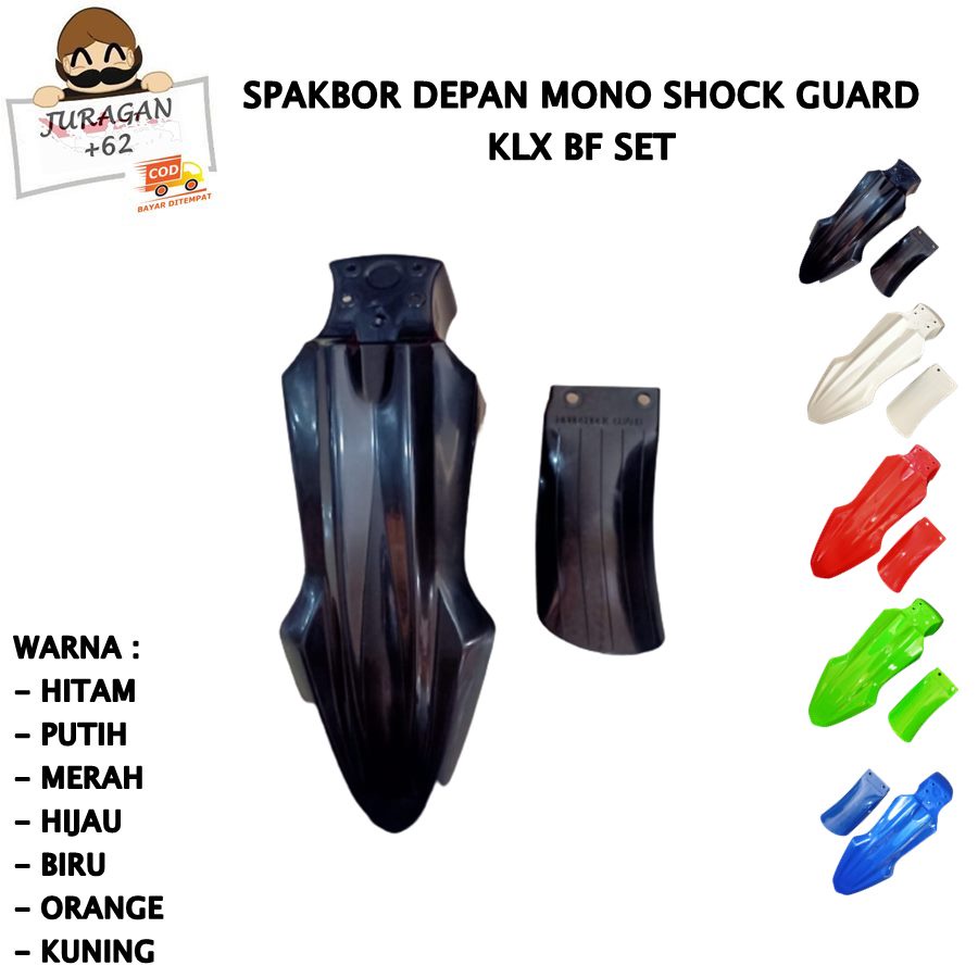 SPAKBOR SET KLX BF BIG FOOT 150 250 DTRACKER DEPAN COVER LUMPUR MONOSHOCK D TRACKER