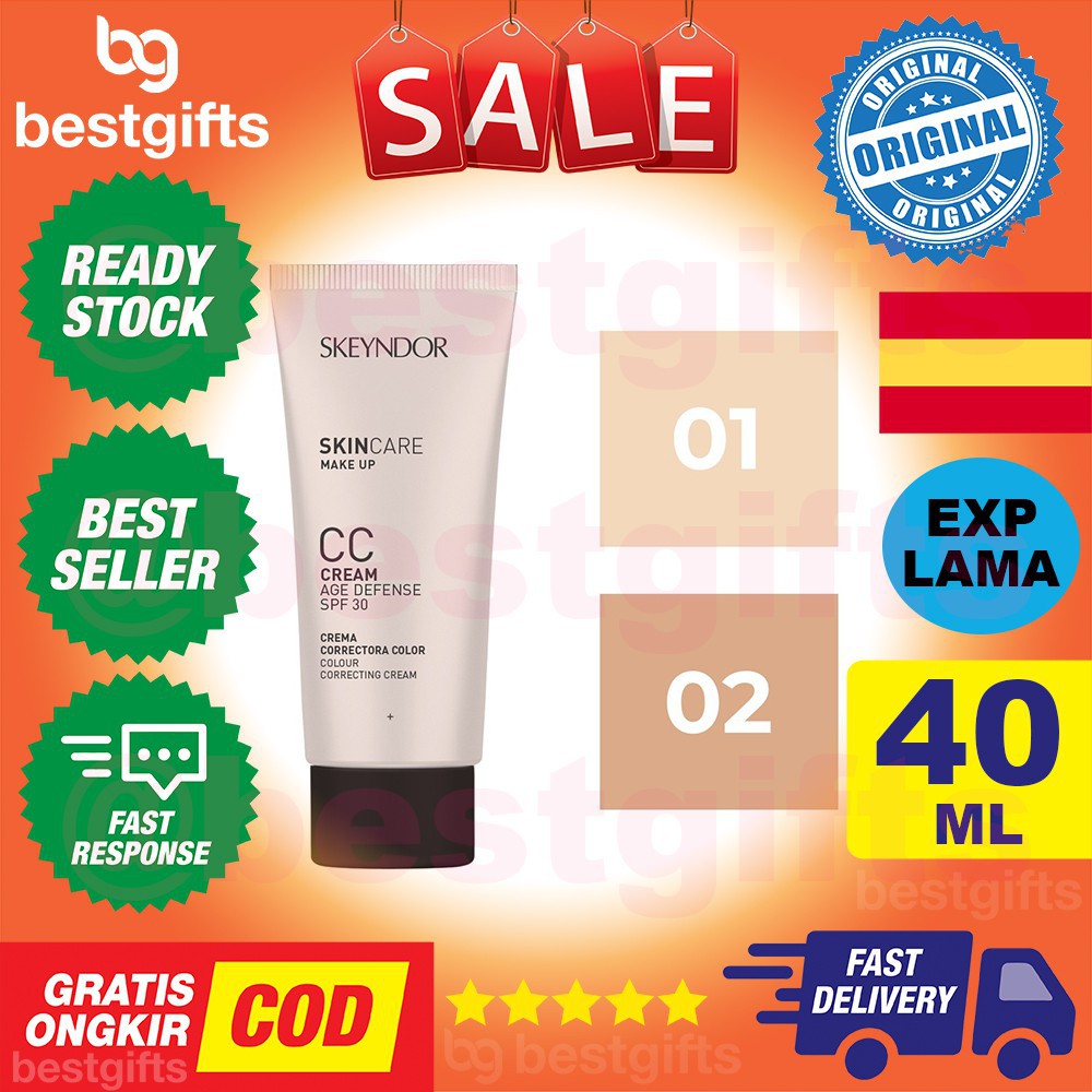 SKEYNDOR NATURAL DEFENCE CC CREAM AGE DEFENCE SPF 30 TYPE 00 KRIM KOREKSI WARNA KULIT WAJAH 40 ML