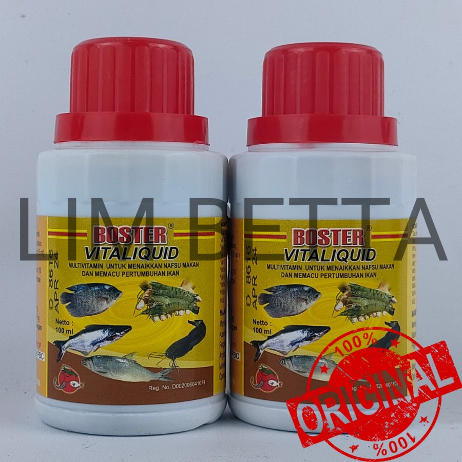 BOSTER VITALIQUID 100 ML / VITAMIN UNTUK IKAN DAN UDANG