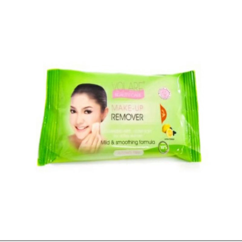 (PAKET HEMAT ISI 12) Volare Make Up Remover 10'S Tisu Pembersih Make Up Tisu Basah Wet Wipes