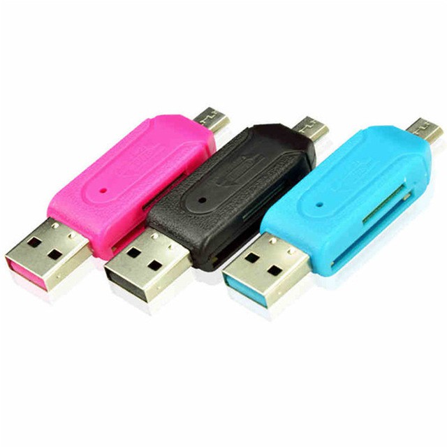 Card Reader OTG USB Support PC dan Smartphone