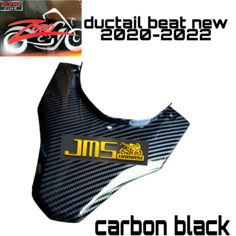 paketan cover tutup carbon tameng dasi plat nomor dan ducktail lampu belakang dan Speedo meter plus spakboard depan beat new beat deluxe beat street new tahun 2020-2022