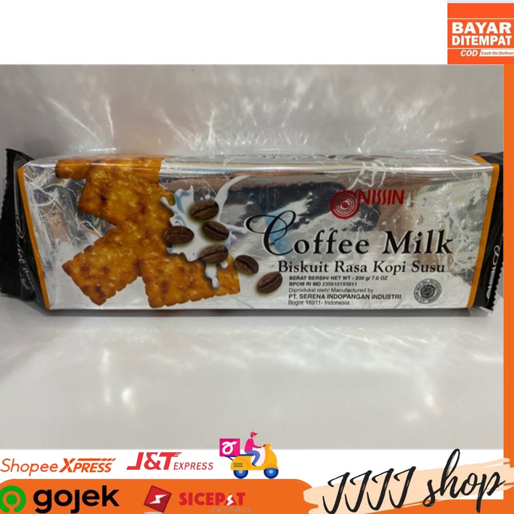 

Nissin Coffee Milk Biskuit Snack Rasa Kopi Susu 200gr