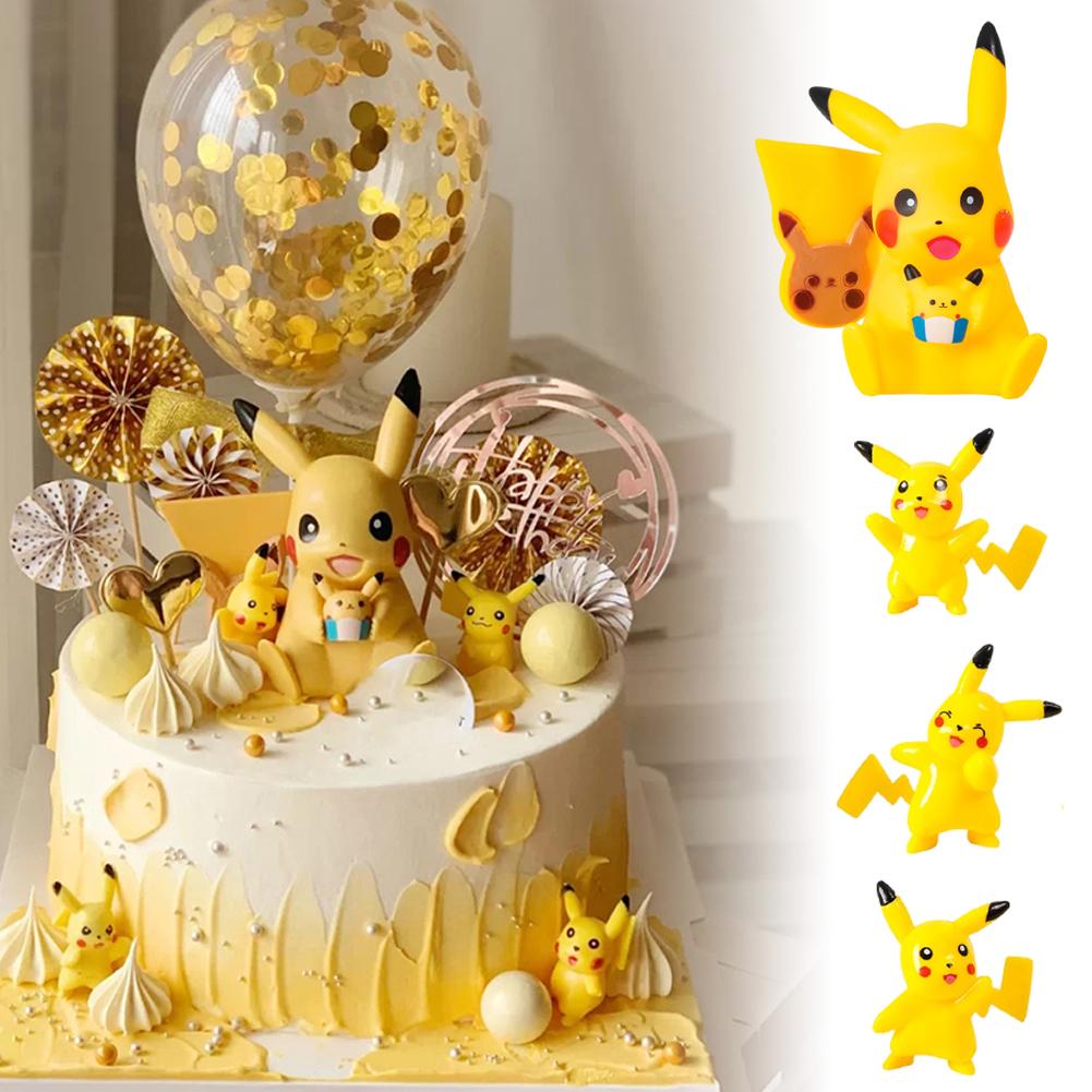 Topper Kue Desain Anime Pokemon Pikachu Untuk Dekorasi Pesta Ulang Tahun