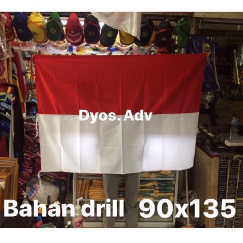 Bendera merah putih 90x135 cm (Drill Premium)