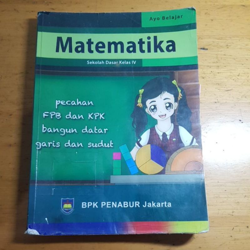 Buku Matematika kelas 4, IV, Sd, Bpk Penabur Jakarta.