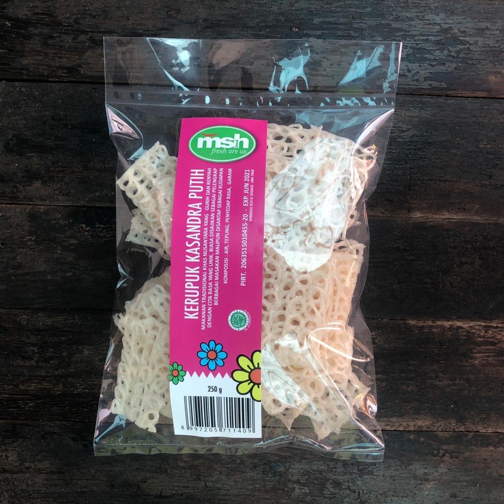 

Premium MSH Kerupuk Kasandra Putih 250 g