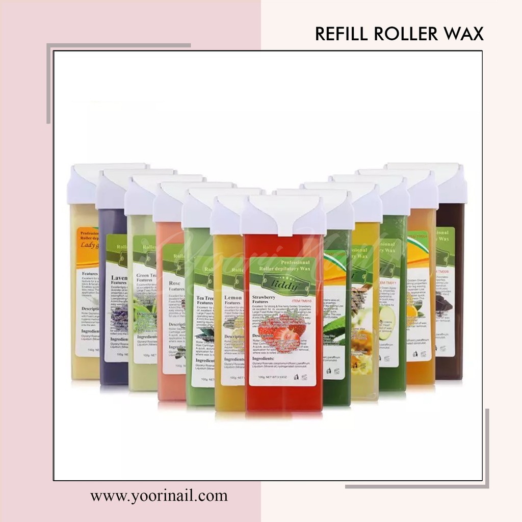 Refill roller wax depilatory hair wax removal waxing pembersih bulu