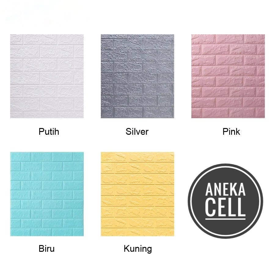 Wallpaper Tembok Dinding 3D Model Batu Bata Putih/Walpaper Tembok Dinding Untuk Mempercantik Ruangan-8