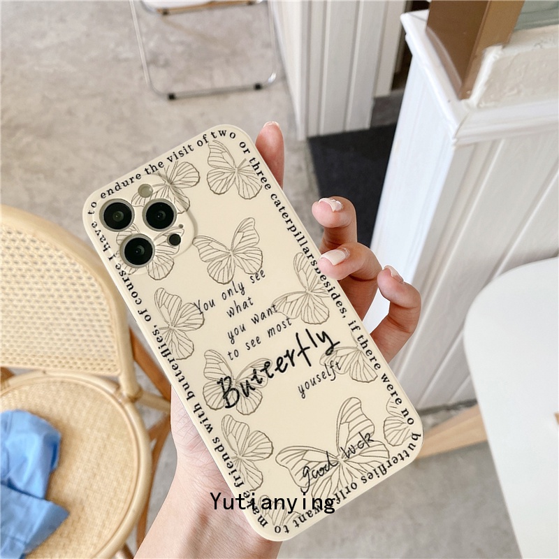 Butterfly Case Motif Kupu-Kupu Untuk Vivo Y11 Y20s G Y20 Y12 Y15S Y15A Y21S Y21 2021 Y33S Y17 Y15 Y50 Y30 Y53 Y91C Y95 Y12i Y12S