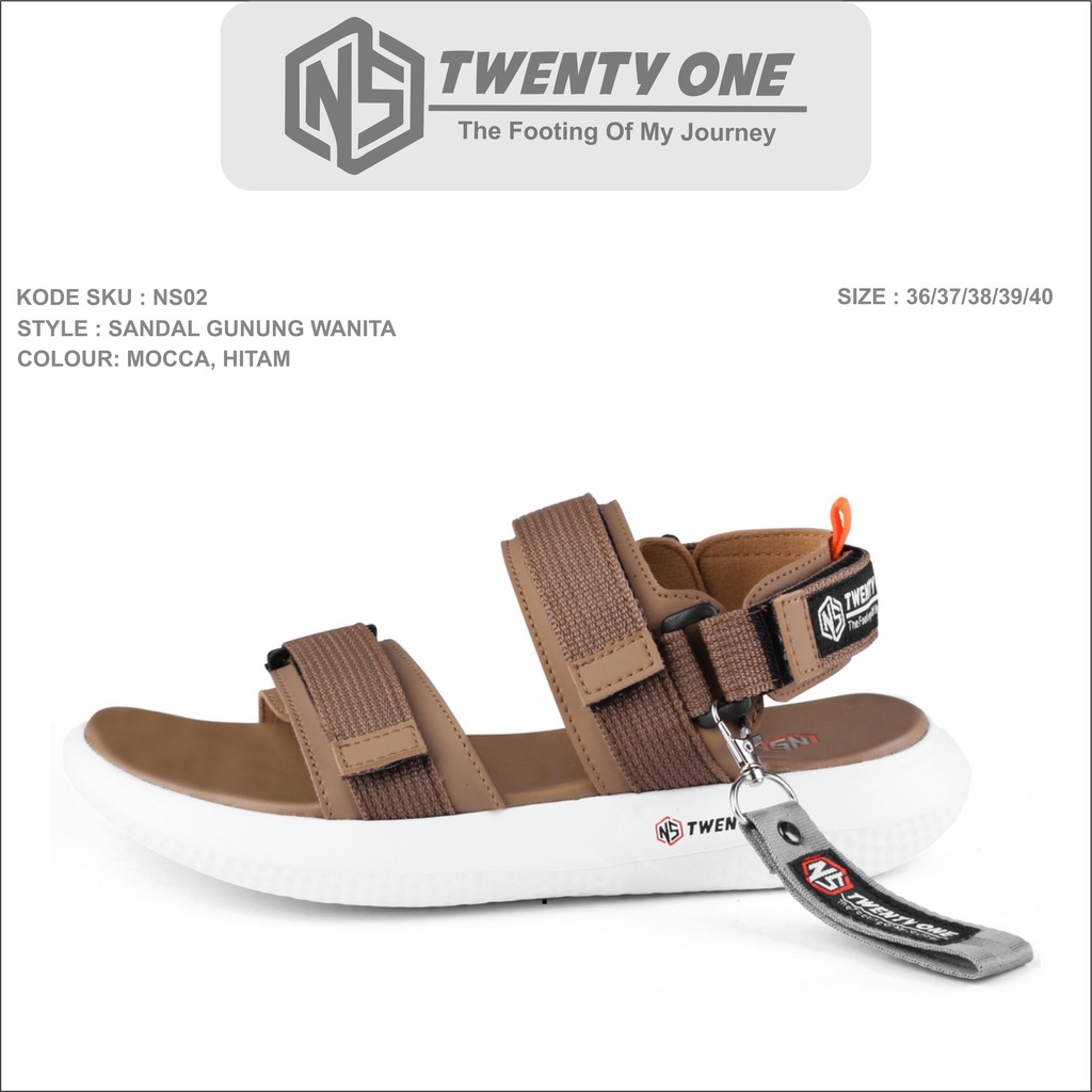 Sandal Wanita Style Korea Wedges-Ns.TwentyOne Mocca