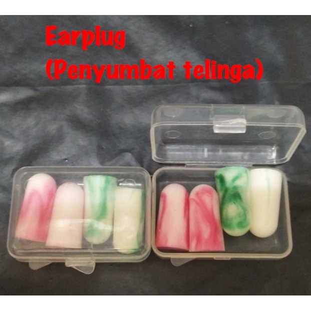 Ear Plug Penyumbat Telinga Earplug Penutup Kuping Isi 2 Pc