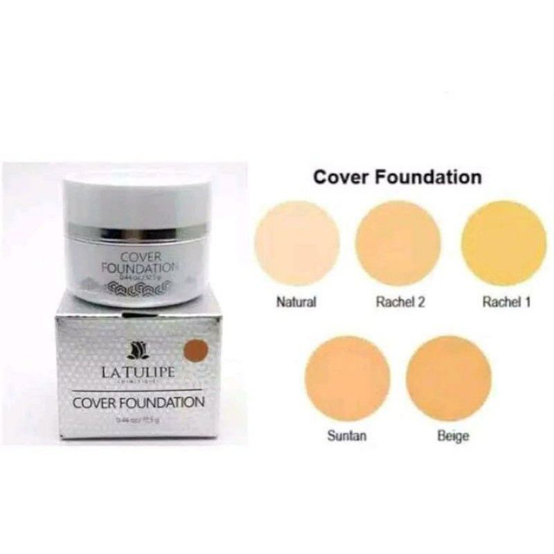 La Tulipe Cover Foundation 12,5 Gram - Latulipe Alas Bedak Original 100%