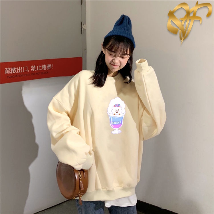 🅳🅵 Sweater RJ Rilexs Aesthetic BTS BT21 Pria &amp; Wanita | Sweater Korea Style Fleece Cotton | Dhea Fashion