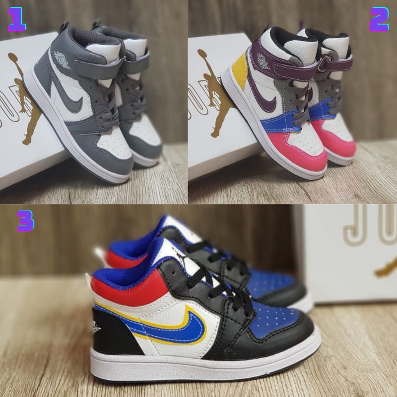 sepatu anak nike jordn high anak perempuan dan laki laki size 25-35