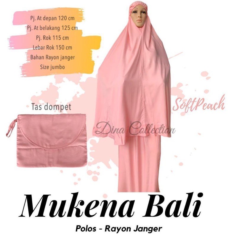 Mukena Rayon Bali Polos