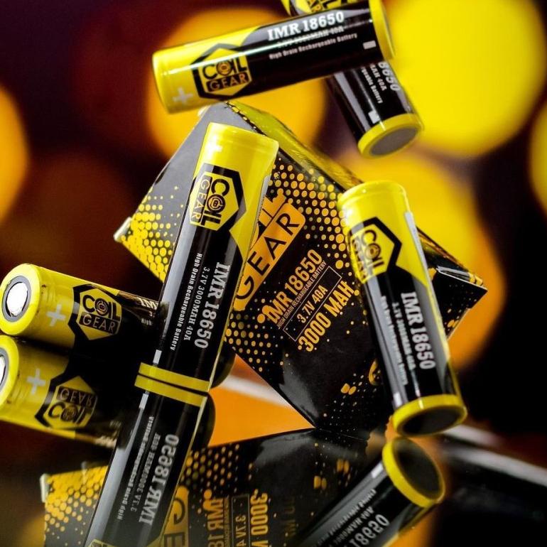 Diskon✔️Original Batre CoilGear 18650 Yellow 3000mAh 40A & Red Panther 3100mAh 35A - KDEST - Battery