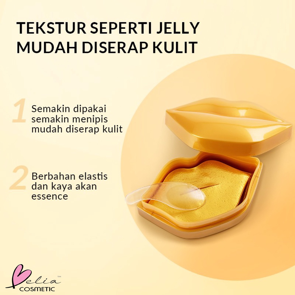 ❤ BELIA ❤ BIOAQUA Masker Bibir Cherry Collagen | 24K Gold Moisturizing Essence Lip Mask 60g masker perawatan bibir memudarkan kerutan bibir | BPOM