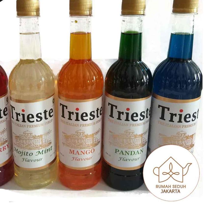 

Terbaru|SQ24|Trieste Italian Syrup 650 mL - Tea and Mojito Syrup Series - Mint, Lychee, Mango, Strawberry, Pandan