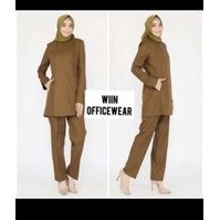 baju PNS PDH guru wanita kantor dinas batik