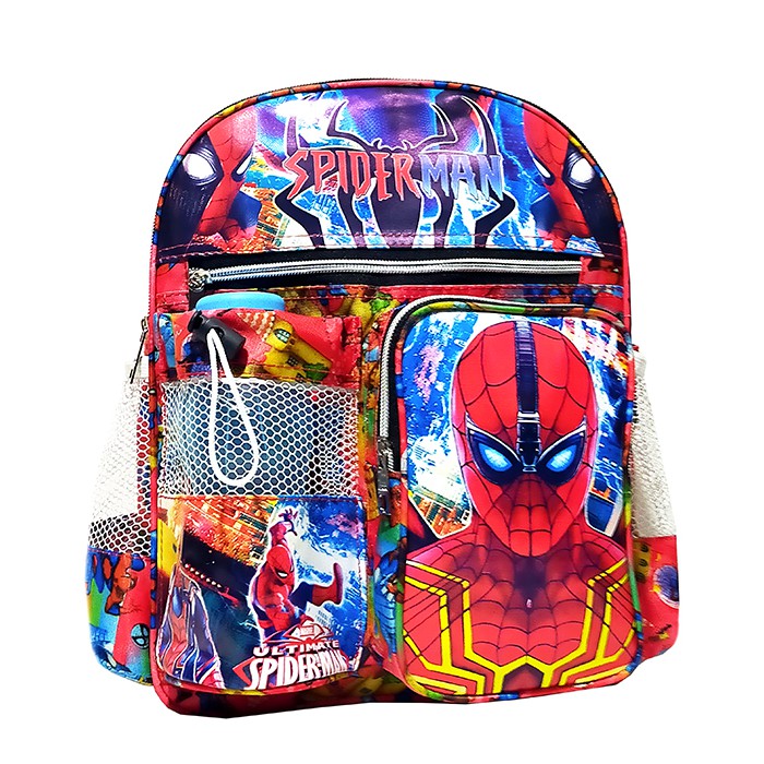 Tas Ransel anak Sekolah PAUD/TK karakter SPIDERMAN free botol // Tas ransel SPIDERMAN TERMURAH!!