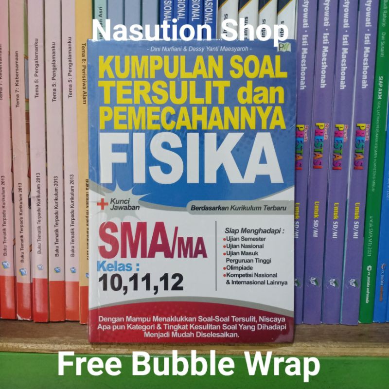 Buku Kumpulan Soal Fisika SMA Kelas 10,11,12 + Kunci Jawaban Pustaka Makmur