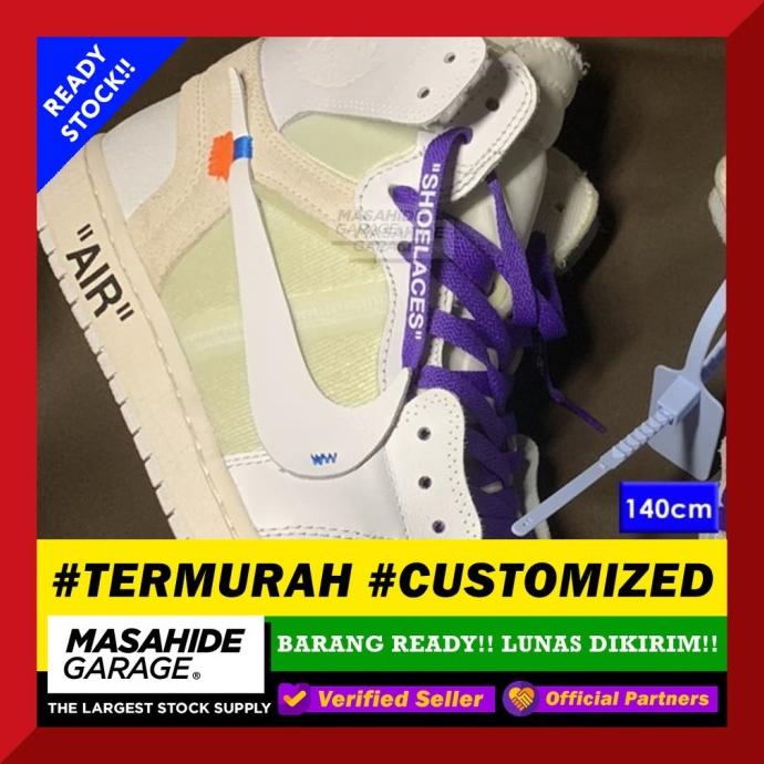 SALE TERMURAH - TALI SEPATU OFF WHITE - OFF WHITE SHOELACES UNTUK AJ1 CBV365452