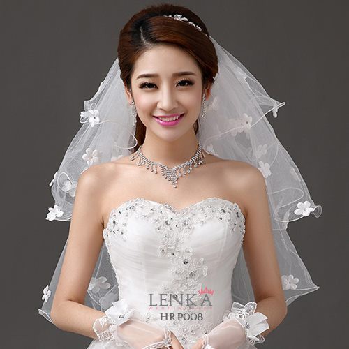 [PRODUK TERBATAS] AKSESORIS BRIDAL VEIL PENGANTIN WANITA MODERN 4 LAYER HRP008