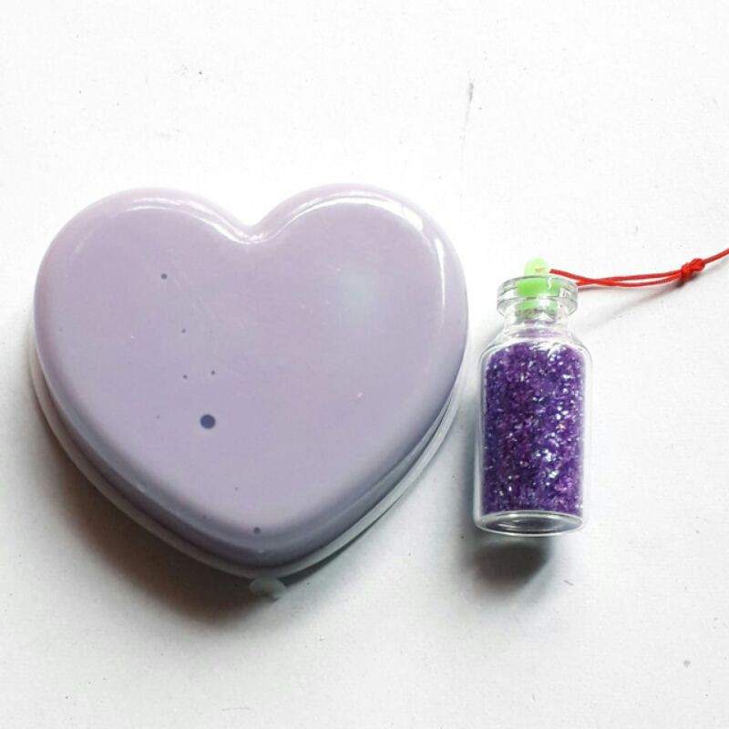 Paket Hemat Mainan 1 buah Slime Love dan Glitter mini