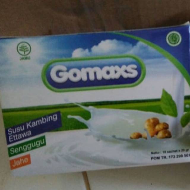 

Susu Kambing Etawa GOMAXS Plus Senggugu Dan Jahe Saset skygoat sky goat al afiat anak usia 2 tahun