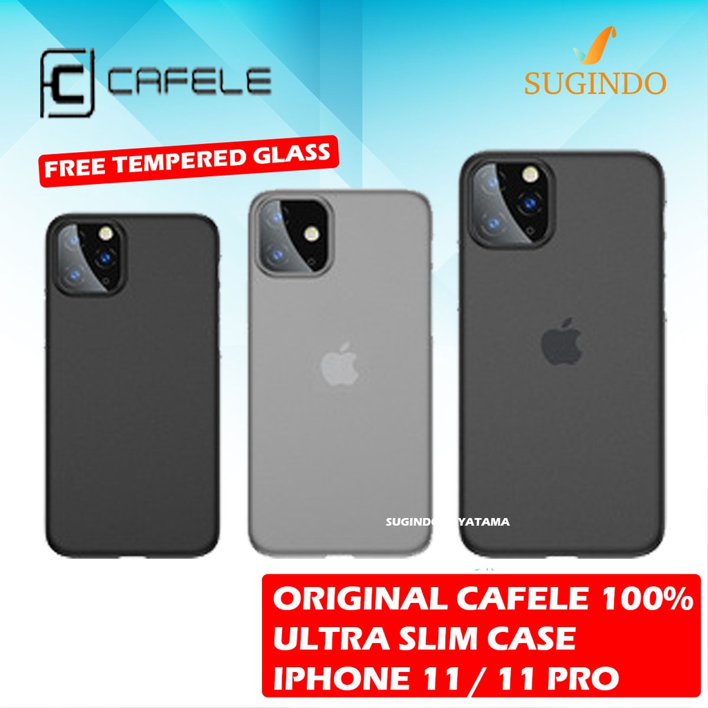 Case Iphone 11 / 11 Pro Soft Case Iphone 11 Free Tempered Glass Casing Iphone 11