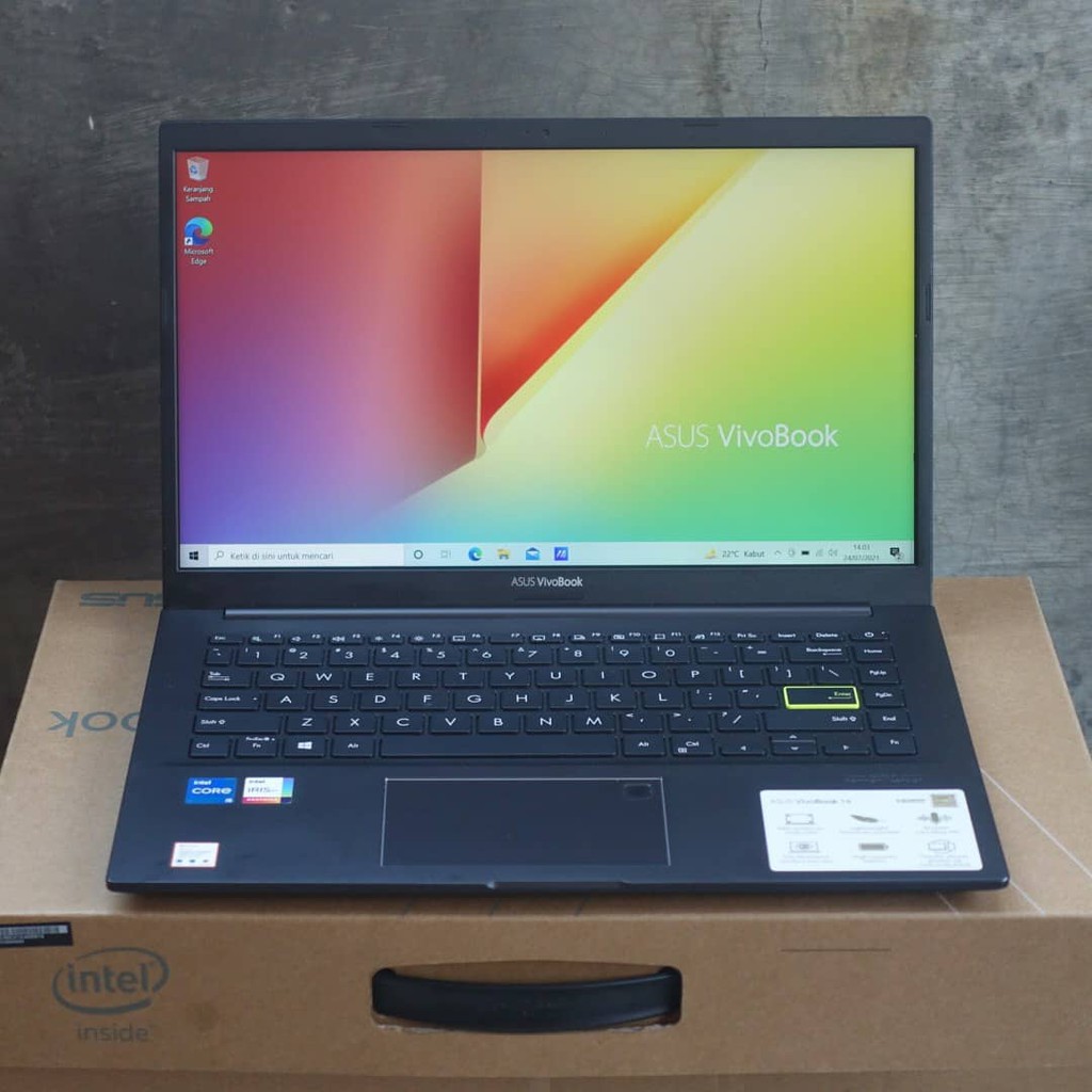 ASUS VIVOBOOK K413EA i5 1135G7 RAM 8 GB SSD 512GB iRIS Xe Graphics Layar 14" IPS FHD OHS Win 10