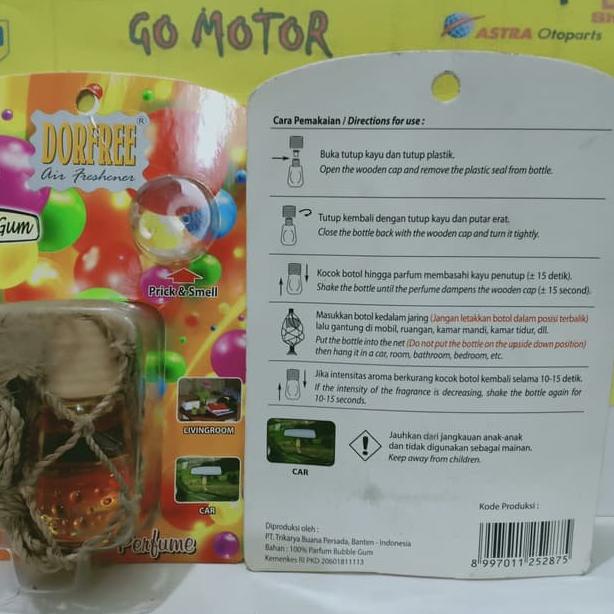 Baru - DOR - PARFUM MOBIL BUBBLE GUM DORFREE - PEWANGI BUBBLE GUM DORFREE ン