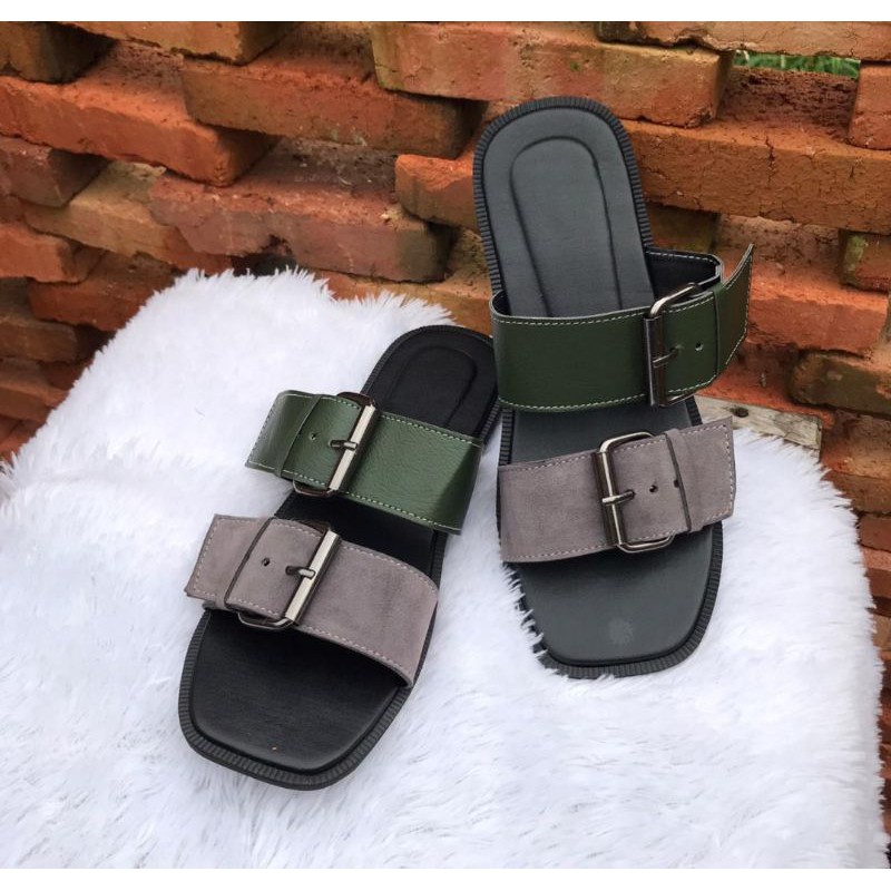 SB - SANDAL FLATS 2TONE