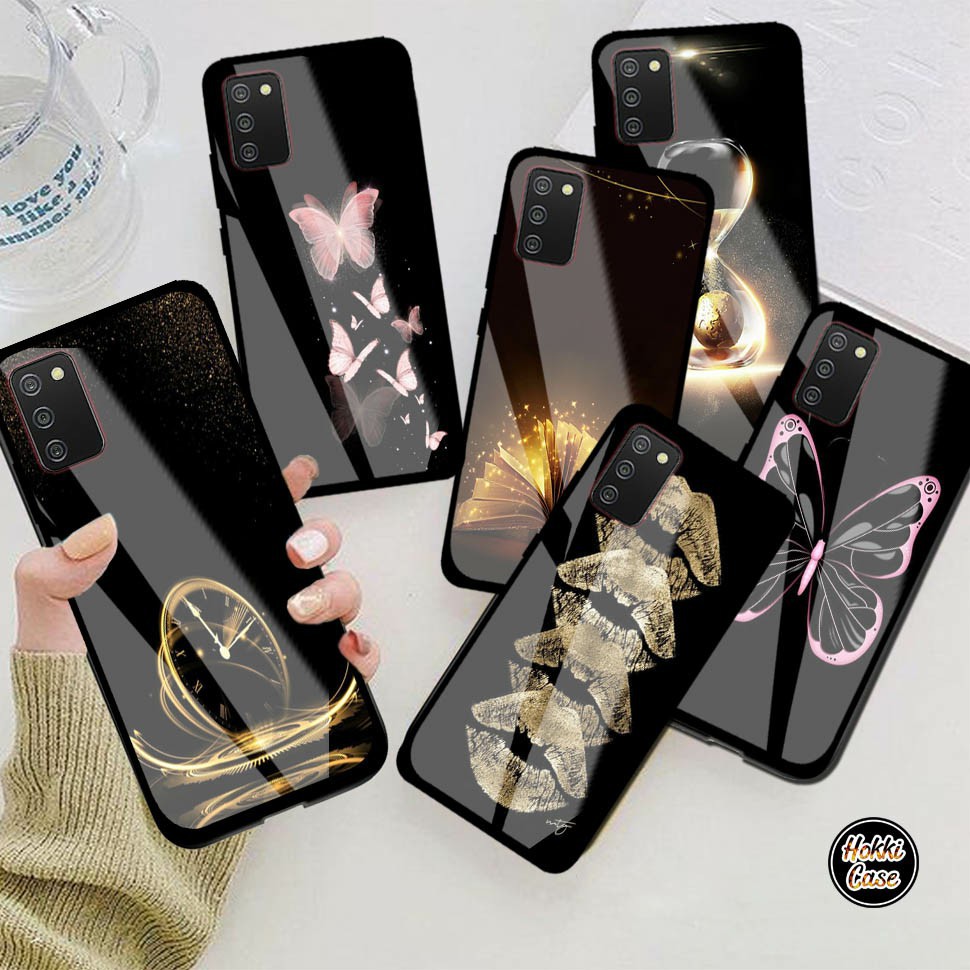 Softcase Glass kaca SAMSUNG A02S  - [H280] - Case Kaca SAMSUNG A02S - Softcase SAMSUNG A02S