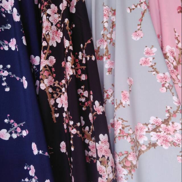 20+ Trend Terbaru Kain Motif Bunga Sakura