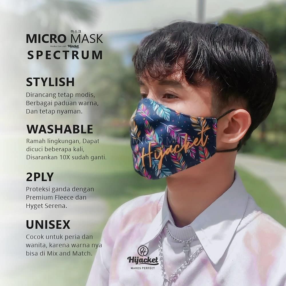 HIJACK MASK - MASKER KAIN PRIA WANITA ANAK ANAK DENGAN PROTEKSI GANDA ANTI-DUSK FACE MEN WOMEN MASK