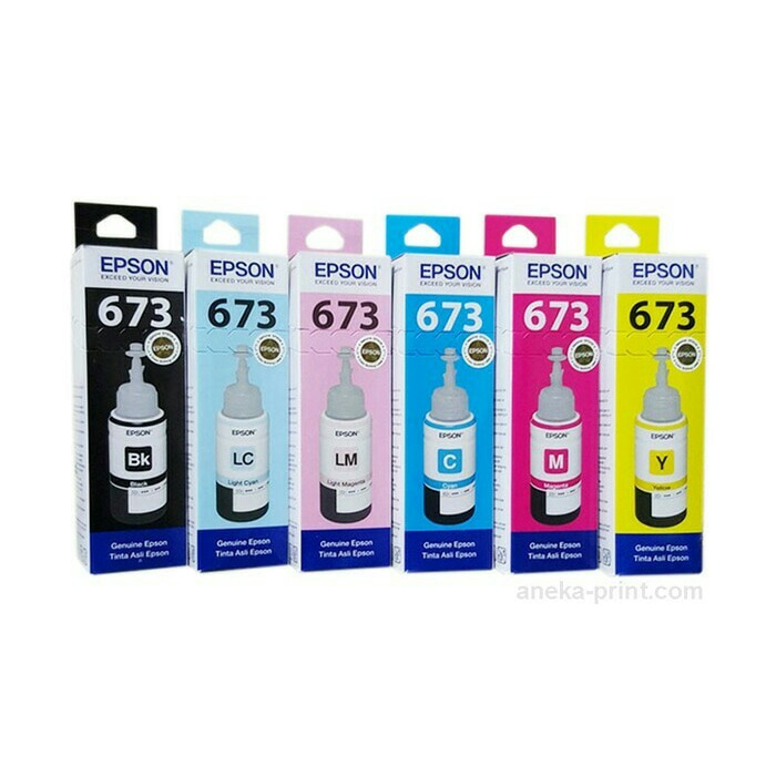 

tyha501s Tinta Epson 673 Bk / C / M / Y / Lc / Lm Original 100% E57Dtgfe