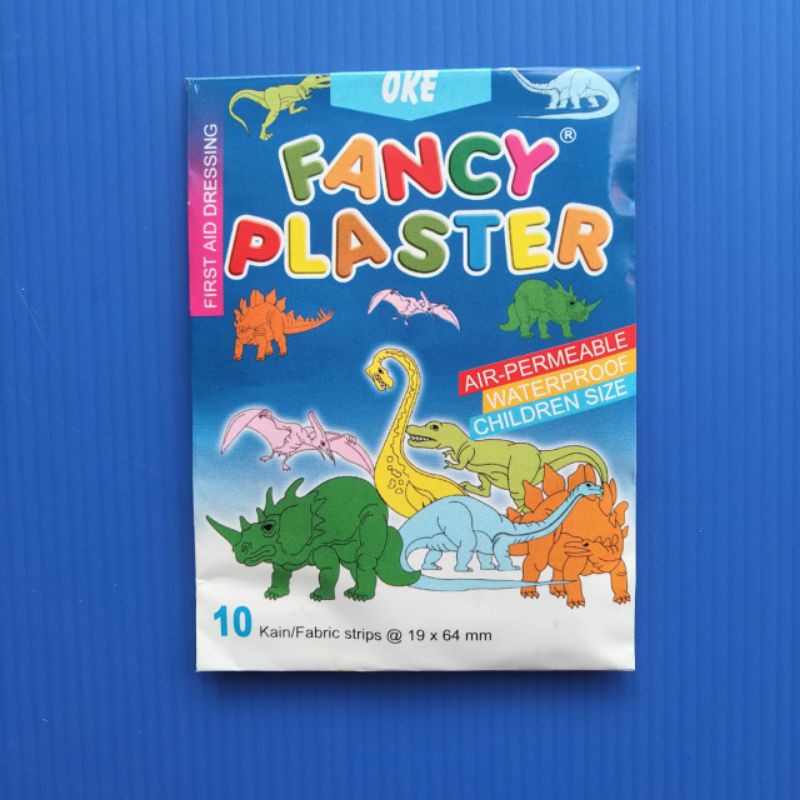 Okeplast plester anak anak kartun/karakter/motif/dinosaurus