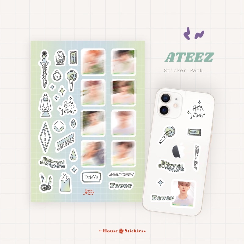 Stiker Kpop ATEEZ Zero: Fever Pt.3 Edition (Unofficial / Fanmade)