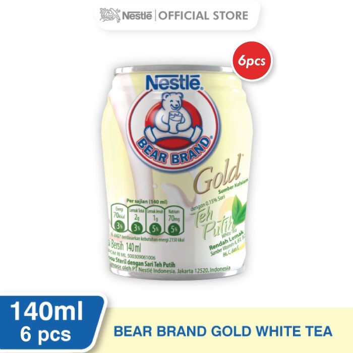 

Unik BEAR BRAND Milk White Tea 140ml 6 pcs Eksklusif