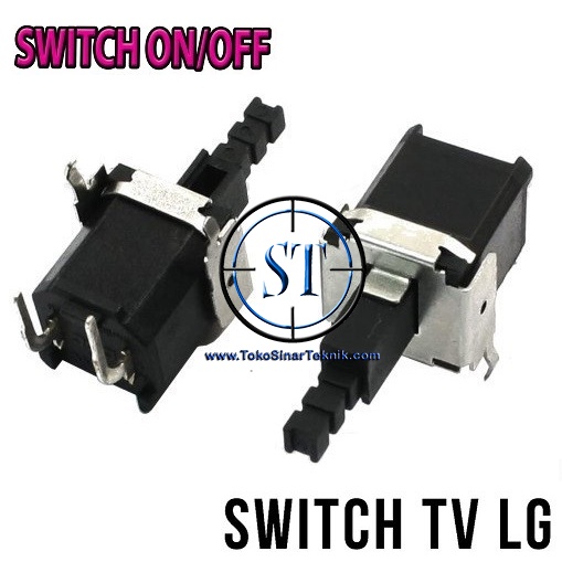 Saklar Switch Tombol Power On Off TV LG Bengkok 2 Kaki Swith Televisi Untuk LG 2 Pin KCD 5A/8A 250V