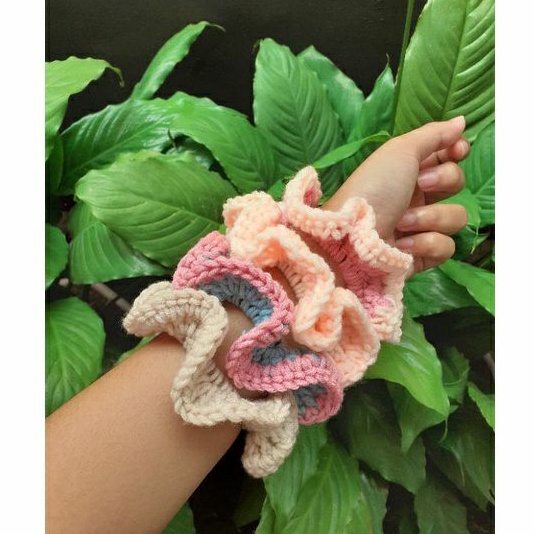 Scrunchie | Ikat Rambut Rajut | Scrunchie Rajut