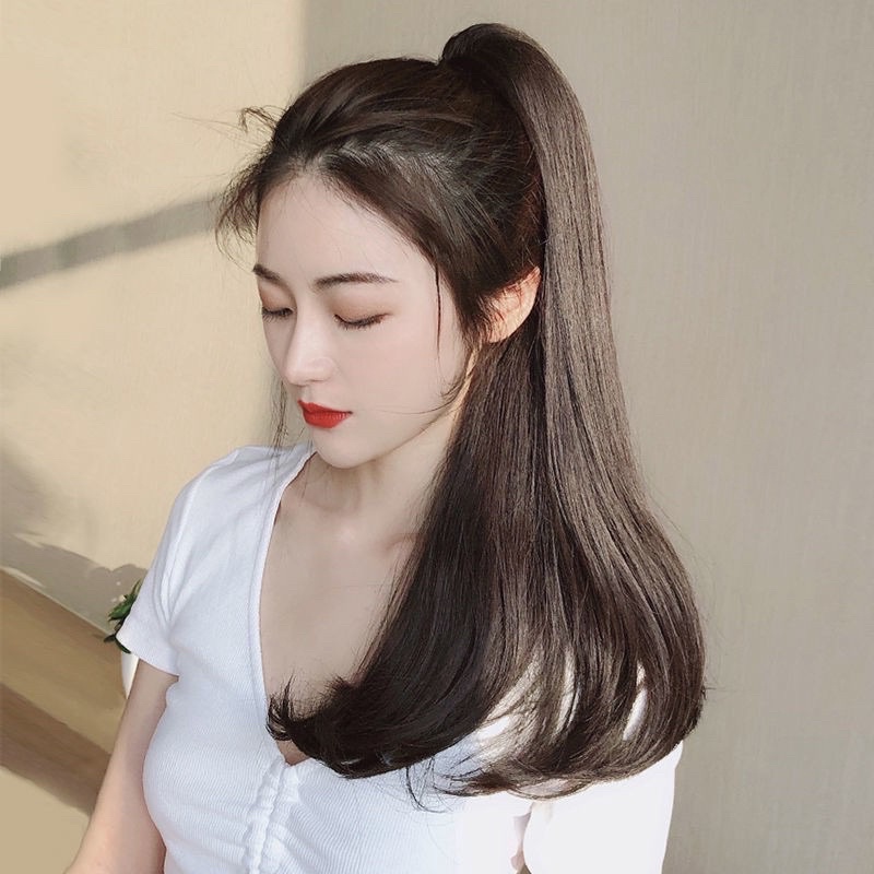 PONYTAIL JEPIT GELOMBANG PANJANG / PONYTAIL JEPIT LURUS WAVE NATURAL/ PONYTAIL JEPIT GELOMBANG WAVY HAIR / FAKEHAIR HAIRCLIP / PONYTAIL JEPITAN EKOR KUDA / JEPITAN RAMBUT PALSU / TIE PONYTAIL TALI / PONYTAIL JEPIT CURLY GELOMBANG HAIR