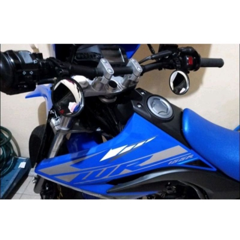 Spion bulat jepit stang KLX/CRF Supermoto DTracker Trail under mirror spion gantung Bulat Diameter 7mm/Diameter 8mm