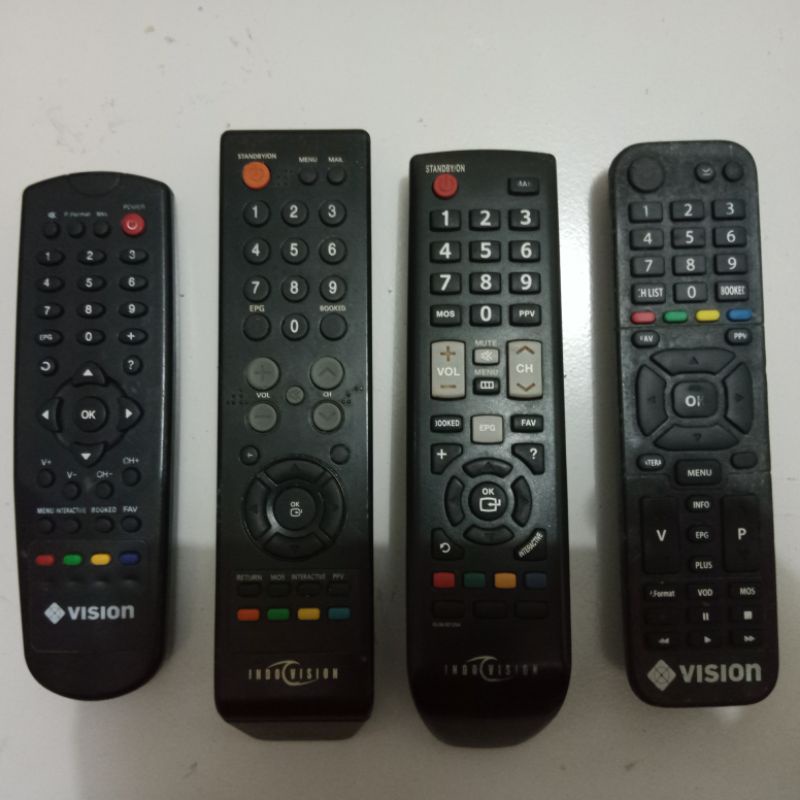 REMOTE MNC VISION INDOVISION JAWARA VISION
