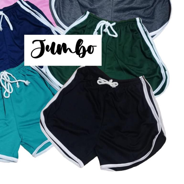 ☋ HOT PANTS JUMBO WANITA | CELANA PENDEK SANTAI BIG SIZE XXXL ❄