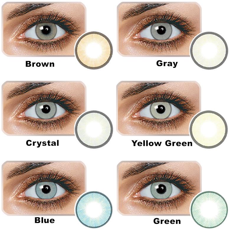 1 Pasang Softlens Lensa Kontak Natural Warna Coklat Abu Abu Shopee Indonesia