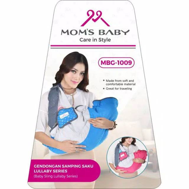 GENDONGAN SAMPING SAKU MOMS BABY LULLABY SERIES MBG 1009-GENDONGAN SAMPING BAYI MOMS BABY LULLABY