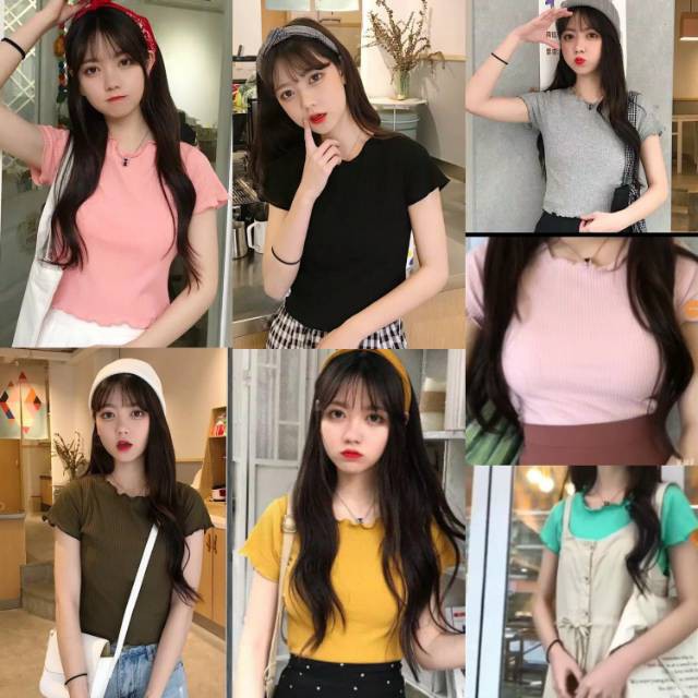 SALE !! ATASAN RAJUT TOP KRIWIL / T-SHIRT KRIWIL / CROPTOP CURLY / SWEATER RAJUT / ATASAN RAJUT WANITA KEKINIAN / CROP TOP STYLISH KOREA
